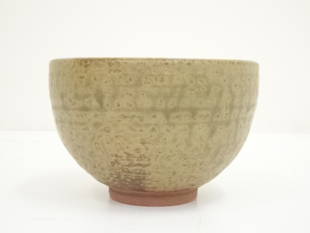 陶芸-1640　清水比庵　茶盌　共箱 道具 ] - 道具 京焼 清水正造 伊羅保釉茶碗（共箱） | ネットショップ